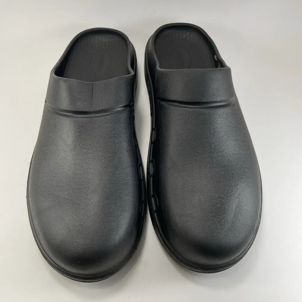 Oofos Ooclog Oocloog Recovery Mule Mens Size 13 Black Comfort Slip On Womens 15
